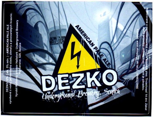 Dezko 6 reprint kocovnickej etikety