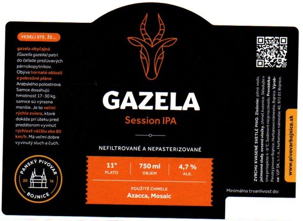   Gazela 3 leskla