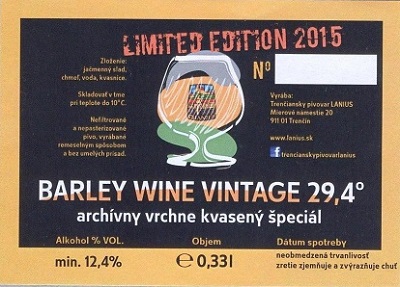 Barley Wine Vintage 1