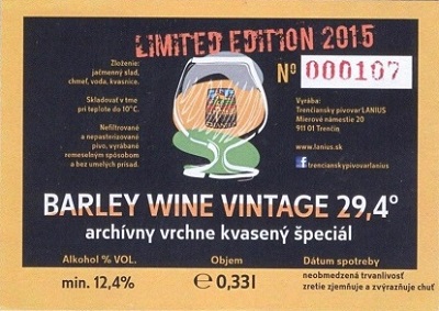 Barley Wine Vintage 3