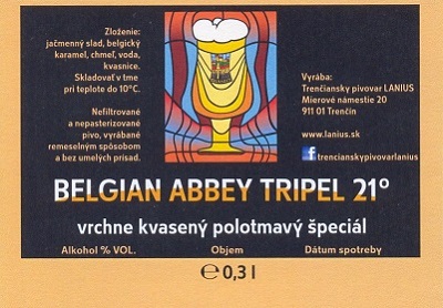 Belgian Abbey Tripel 1