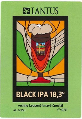 Black IPA 6 samolepka mensi obrazok aj pismo