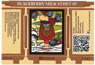 Blackberry Milk Stout samolepka