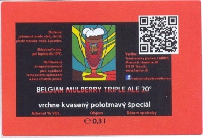 Belgian Mulberry Triple Ale 7