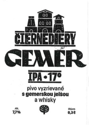 Cierne diery Gemer Ipa 1 samolepka