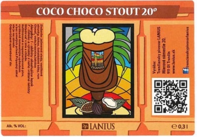 Coco Choco Stout 3 samolepka iny text