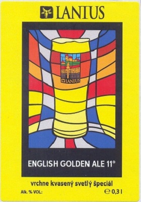 English Golden Ale 2 samolepka