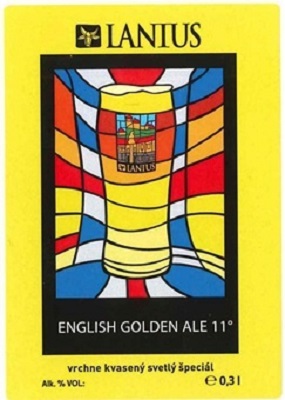 English Golden Ale 3 samolepka iný druh písma v názve piva