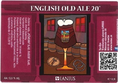 English Old Ale 2 samolepka dátum spotreby na inom mieste