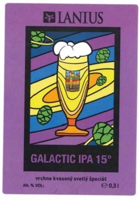 Galactic IPA 2 samolepka menšie písmo dolu pod obrázkom