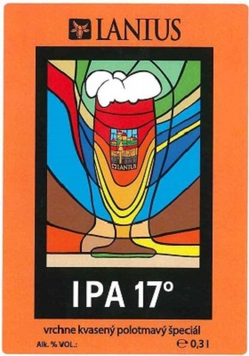 IPA 10 samolepka názov piva biela farba a písmo dole čierna farba