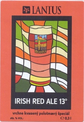 Irish Red Ale 3 samolepka