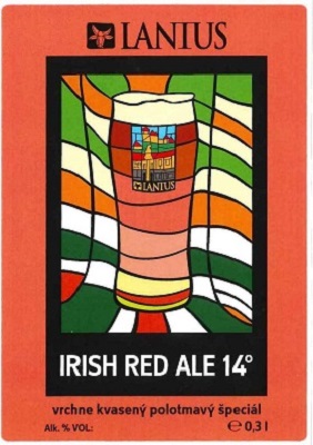 Irish Red Ale 4 samolepka