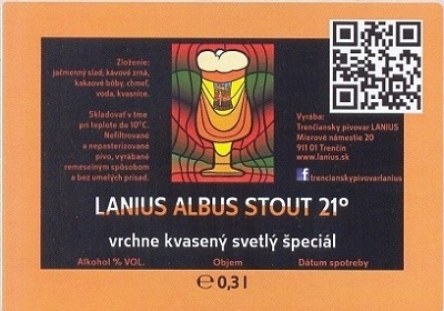 Lanius Albus Stout 3 samolepka vacsi obrazok