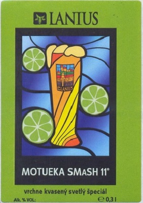 Motueka Smash 1 samolepka