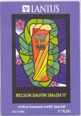Nelson Sauvin Smash 5 samolepka 0,25 l