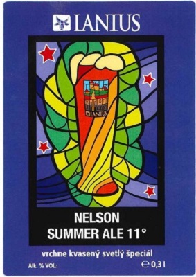 Nelson Summer Ale 2 samolepka ná farba a menšie písmo