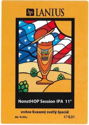 Nonsthop Session IPA 4 samolepka mensi obrazok aj pismo