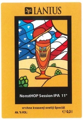 Nonsthop Session IPA 5 samolepka menšie písmo dolu pod obrázkom