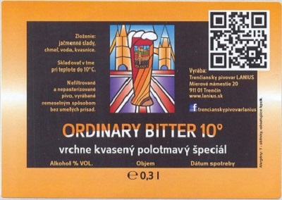 Ordinary Bitter 1 samolepka