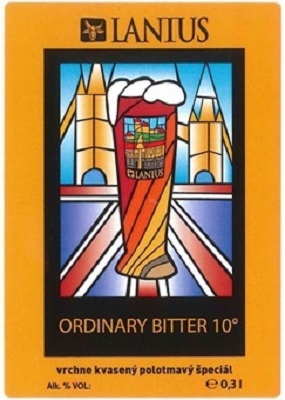 Ordinary Bitter 4 samolepka iný druh písma v názve piva