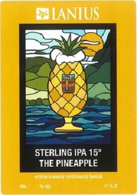Sterling Ipa 2 The Pineapple samolepka pod obrázkom iný text a obj