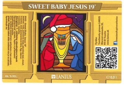 Sweet Baby Jesus 2 samolepka iny text