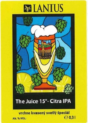 The Juice - Citra IPA 2 samolepka mensie pismo