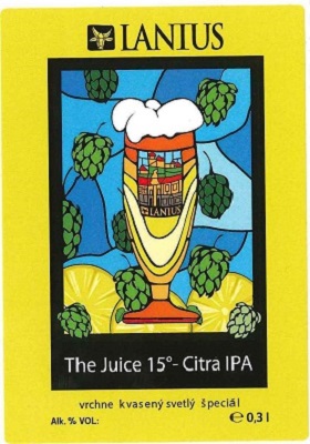 The Juice - Citra IPA 3 samolepka iný typ písma