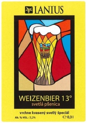 Weizenbier svetla psenica 3 samolepka iné písmo v názve piva a vytlač. 5,2%