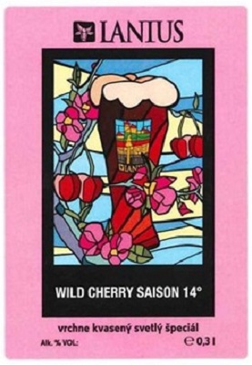 Wild Cherry Saison 2 samolepka vacsie pismo pod obrazkom