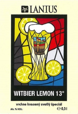 Witbier Lemon 1 samolepka