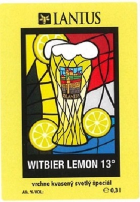 Witbier Lemon 3 samolepka zlta