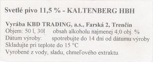 sudovka Svetle pivo 11,5% 1